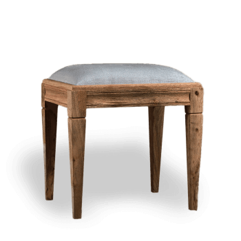 Wooden Stool with Padded Seat