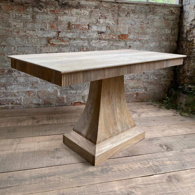 Console solid wood table