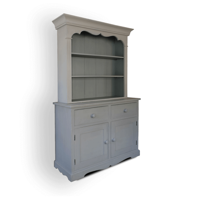 Dresser with Shelves painted grey