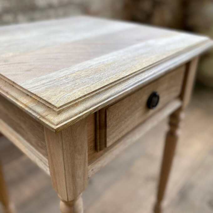 solid wood handmade bedside table