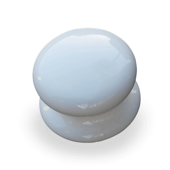 White porcelain knob