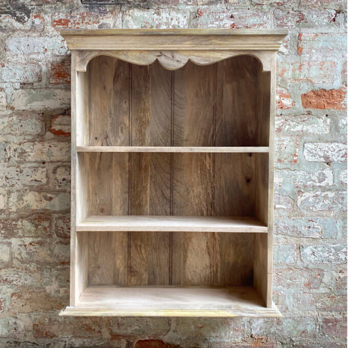 solid wood wall shelf
