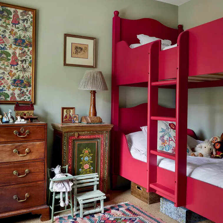 Gustavian Bunk Beds Bd4 Sble Goosie, Painted Bunk Beds