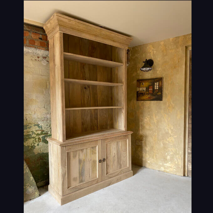 Bookcase in natural wood