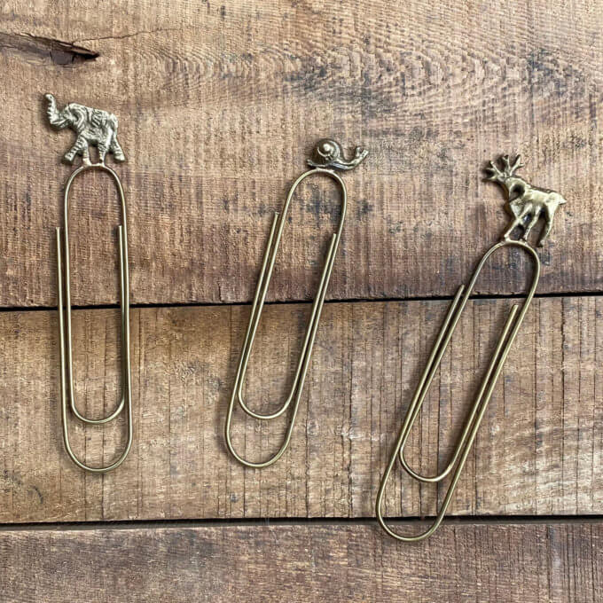brass paperclip